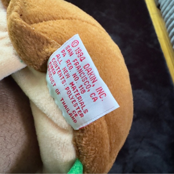 Dakin 1994 Green Brown Turtle Hand Puppet Plush Toys - Picture 7 of 8